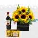 Regalo Con Girasoles Y Vino A Domicilio En Bucaramanga 