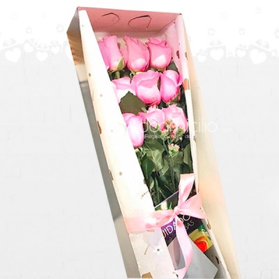 Regalos De Amor Y Amistad En Bucaramanga A Domicilio Caja De Rosas x 12 